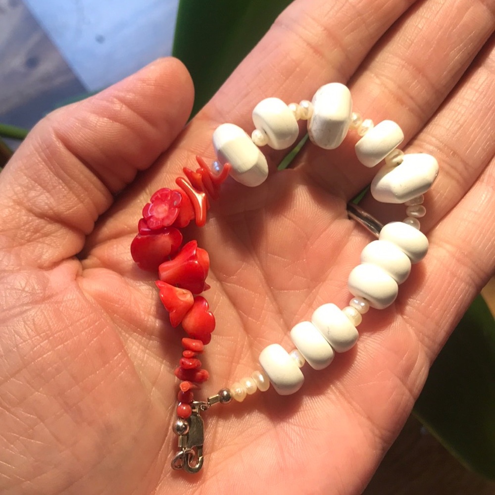 Authentic Red Coral Garden Bracelet